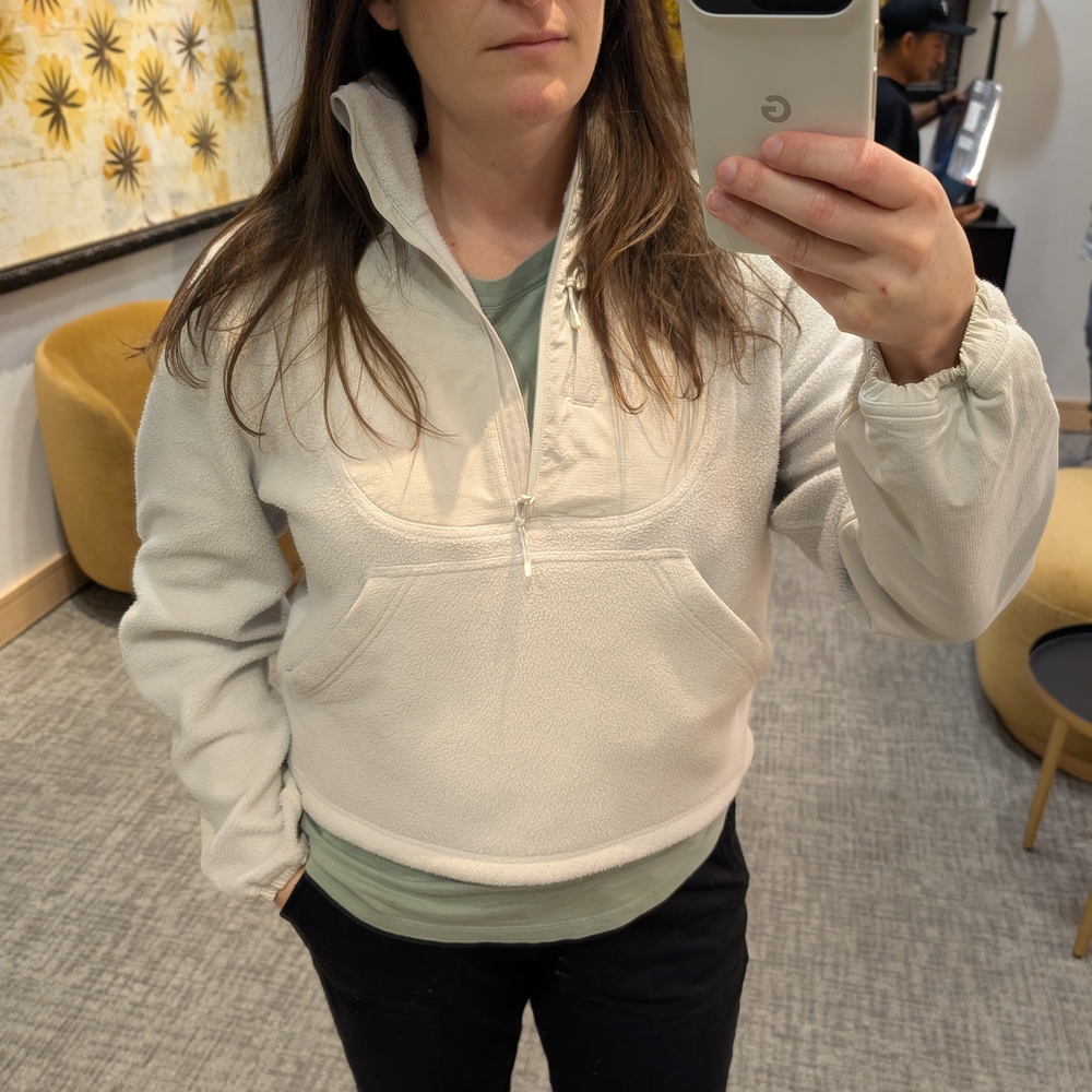 Lululemon Athletica Off-White Fleece Pullover
